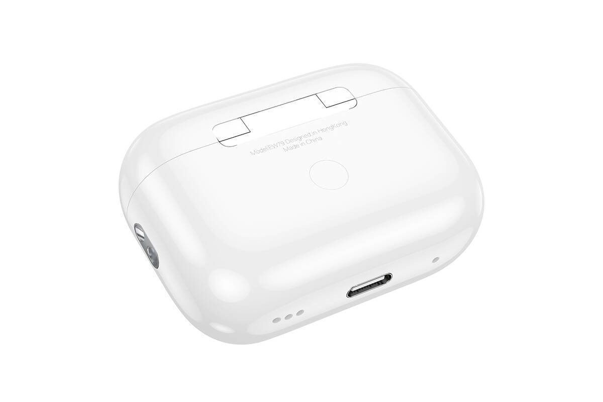 Наушники вакуумные беспроводные HOCO EW79 Bright беспроводная BT гарнитура с ANC и сенсорным экраном (белый)