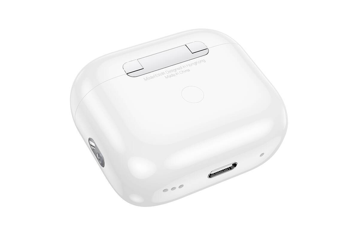 Наушники вакуумные беспроводные HOCO EW81 True wireless stereo headset (белый) с дисплеем