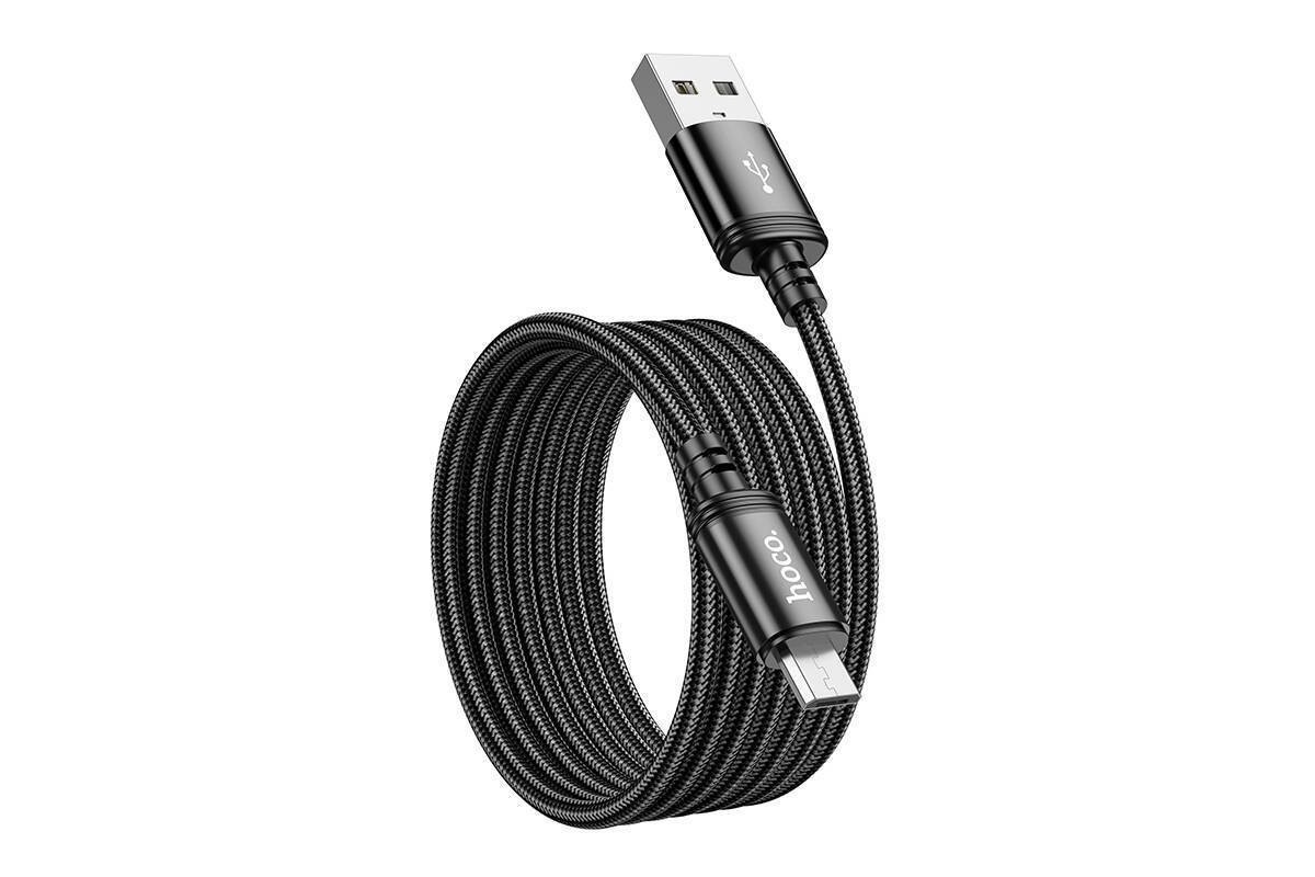 Кабель USB - MicroUSB HOCO X89 (черный) 2м