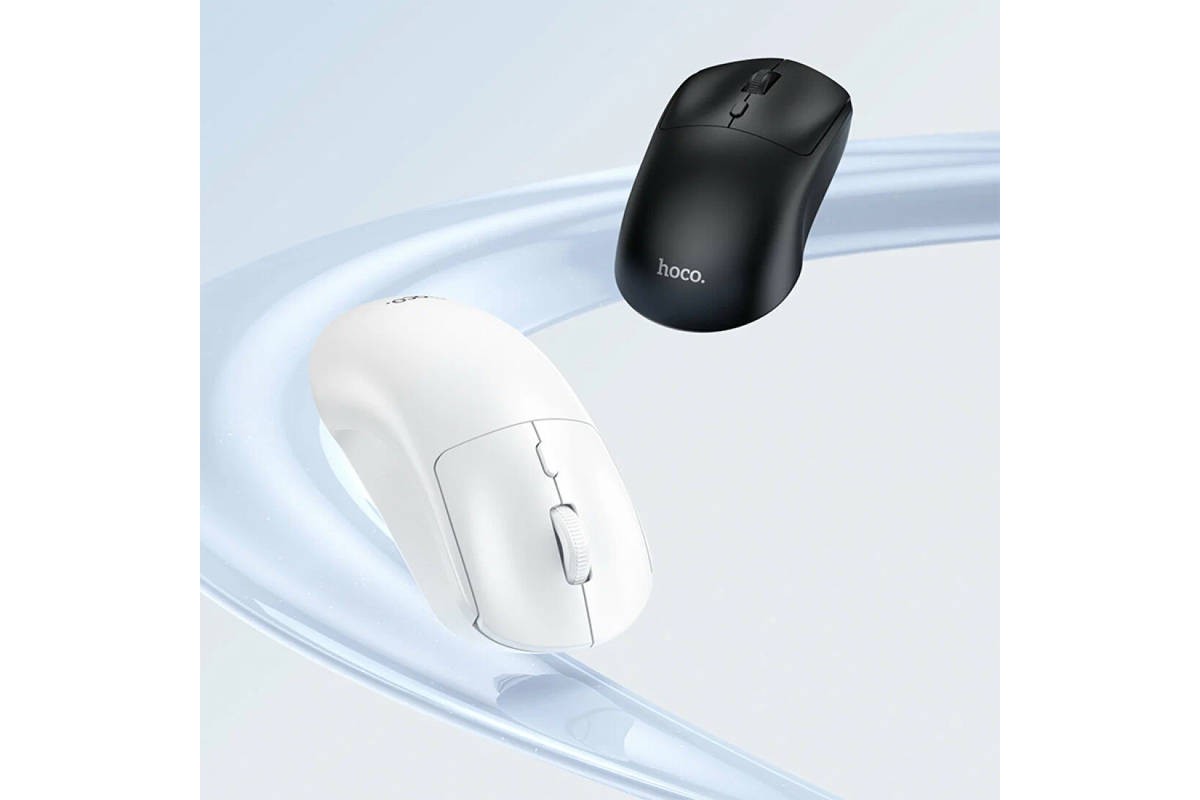 Мышь беспроводная HOCO GM42 Platino (USB, 2.4ГГц+ВТ, 10м) (черный)