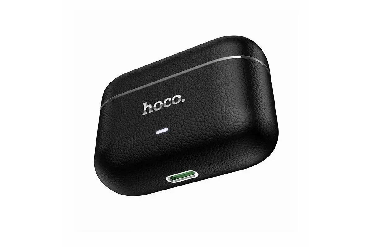 Наушники вакуумные беспроводные HOCO EQ35 Rhyme true wireless ANC+ENC six microphones noise reduction BT headset(App) (черный)