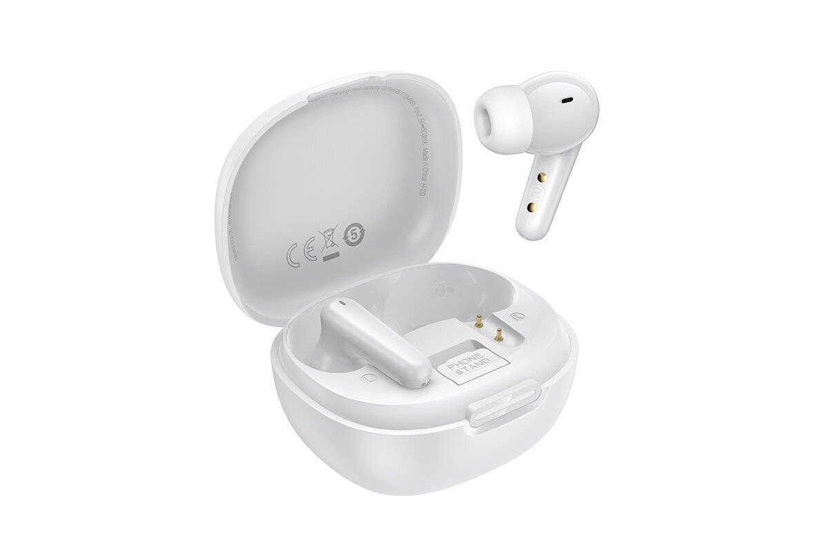 Наушники вакуумные беспроводные HOCO EQ100 Intelligent AI translation headset(App) (белый) Наушники вакуумные беспроводные HOCO EQ100 Intelligent AI translation headset(App) (белый)