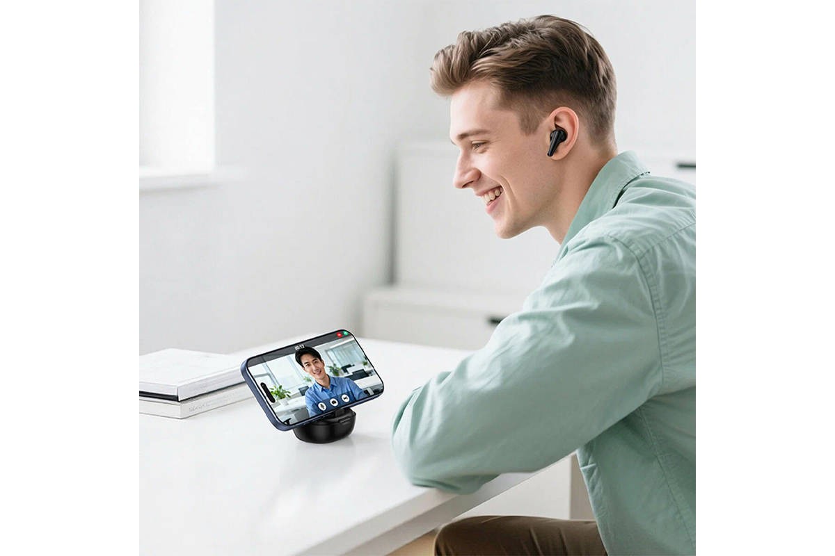 Наушники вакуумные беспроводные HOCO EQ100 Intelligent AI translation headset(App) (белый) Наушники вакуумные беспроводные HOCO EQ100 Intelligent AI translation headset(App) (белый)