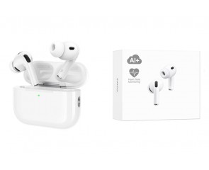 Наушники вакуумные беспроводные HOCO EW98 ANC Intelligent AI translation+heart rate monitoring headset(App) (белый)